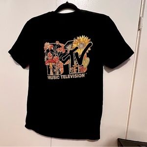 MTV floral mushroom t shirt